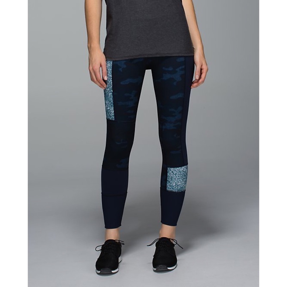 Lululemon Navy Camouflage Leggings